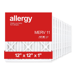 12x12x1 AIRx ALLERGY Air Filter, 12-Pack