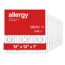 12x12x1 AIRx ALLERGY Air Filter, 12-Pack