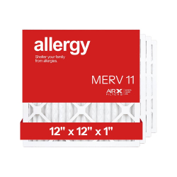 12x12x1 AIRx ALLERGY Air Filter, 4-Pack
