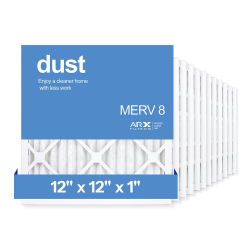 12x12x1 AIRx DUST Air Filter, 12-Pack