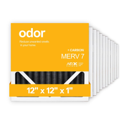 12x12x1 AIRx ODOR Air Filter - Carbon, 12-Pack