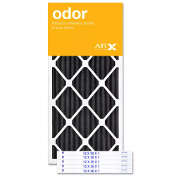 12x30x1 AIRx ODOR Air Filter - Carbon, 6-Pack