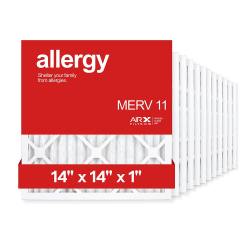 14x14x1 AIRx ALLERGY Air Filter, 12-Pack