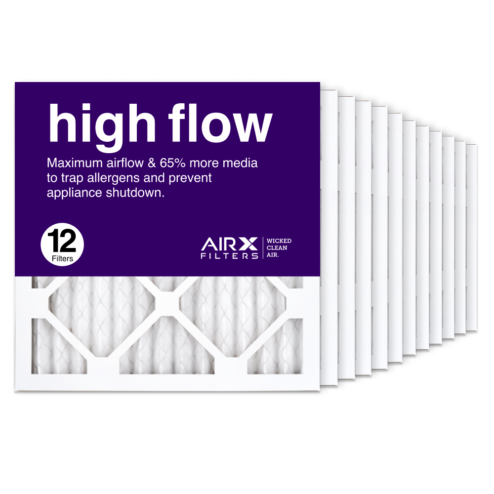 14x14x1 AIRx High Flow Air Filter, 12-Pack