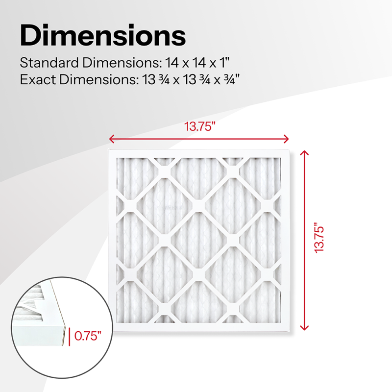 14x14x1 AIRx ALLERGY Air Filter, 12-Pack