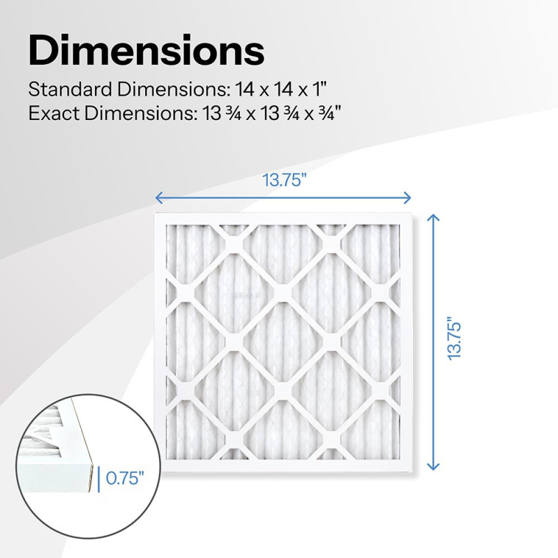 14x14x1 AIRx DUST Air Filter, 6-Pack