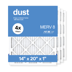 14x20x1 AIRx DUST Air Filter, 4-Pack