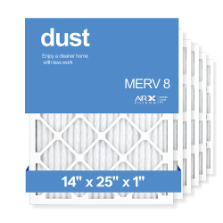 14x25x1 AIRx DUST Air Filter, 6-Pack