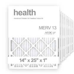 14x25x1 AIRx HEALTH Air Filter, 12-Pack