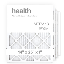 14x25x1 AIRx HEALTH Air Filter, 4-Pack