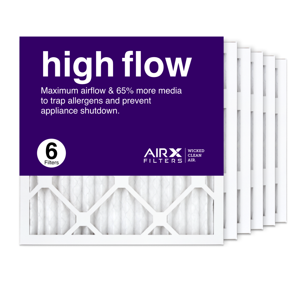 16x16x1 AIRx High Flow Air Filter, 6-Pack