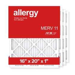 16x20x1 AIRx ALLERGY Air Filter, 4-Pack