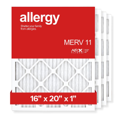 16x20x1 AIRx ALLERGY Air Filter, 4-Pack