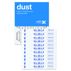 16x20x2 AIRx DUST Air Filter - MERV 8, 12-Pack
