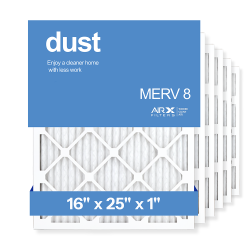 16x25x1 AIRx DUST Air Filter, 6-Pack