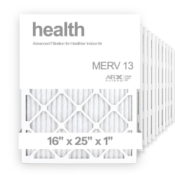 16x25x1 AIRx HEALTH Air Filter, 12-Pack