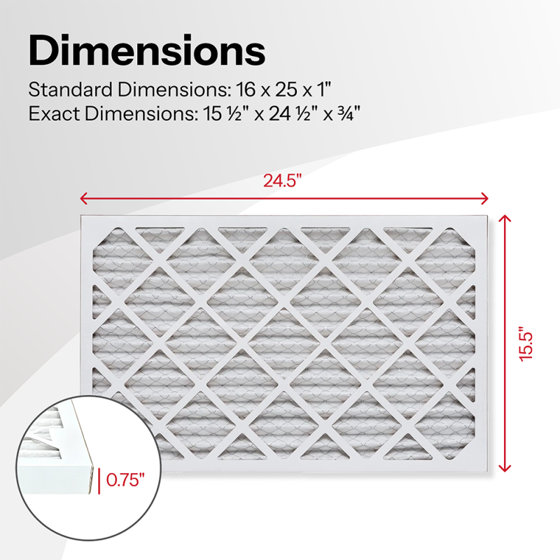 16x25x1 AIRx ALLERGY Air Filter