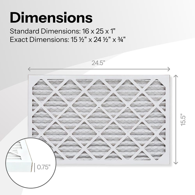 16x25x1 AIRx HEALTH Air Filter, 6-Pack