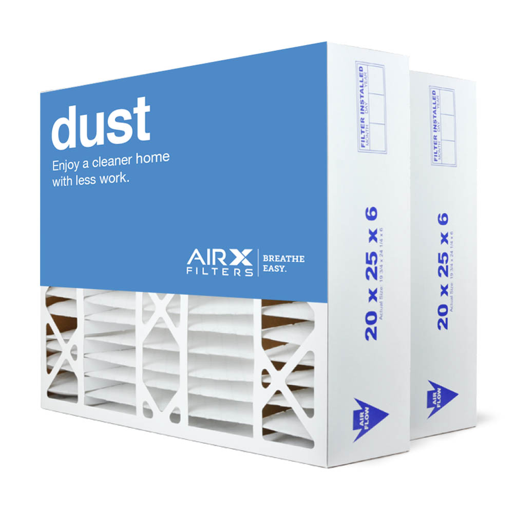 20x25x6 AIRx DUST Aprilaire 201 Replacement Air Filter - MERV 8, 4  pack