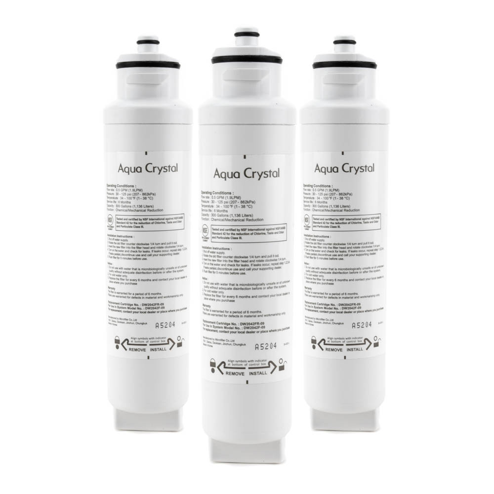 Daewoo / Kenmore DW2042FR-09 Refrigerator Filter, 3 Pack