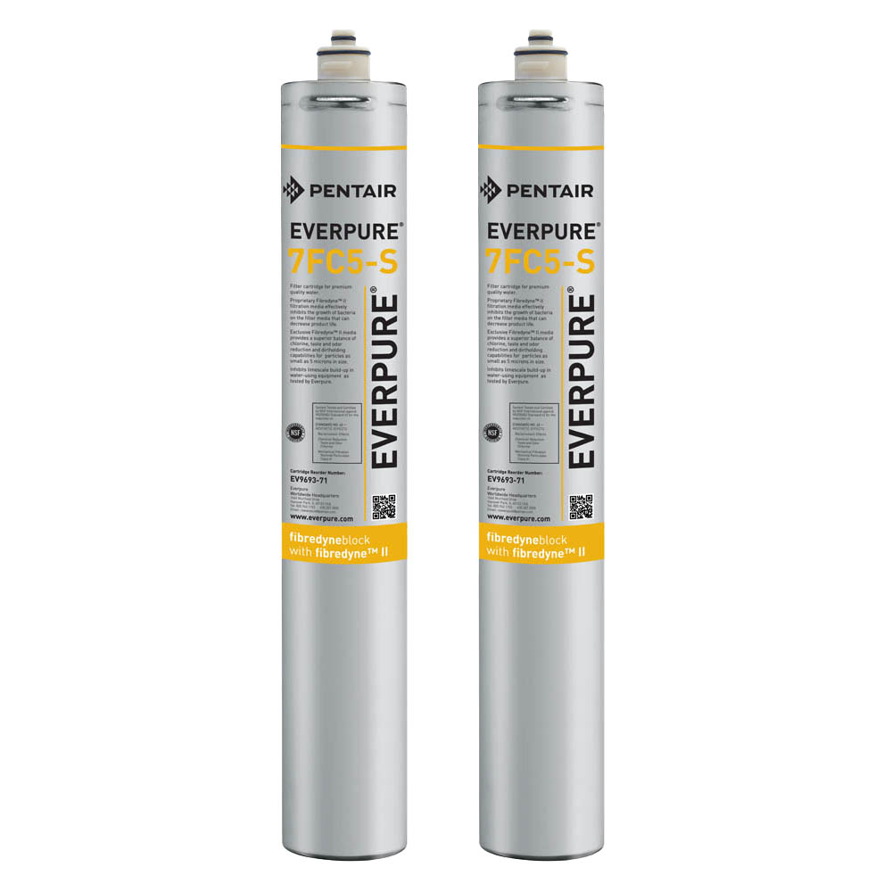 Evepure 7FC5-S Filter Cartridge for Ice/Coffee/Tea Systems, 2-pack