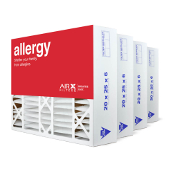 20x25x6 AIRx ALLERGY Aprilaire 201 Replacement Air Filter - MERV 11, 4 pack