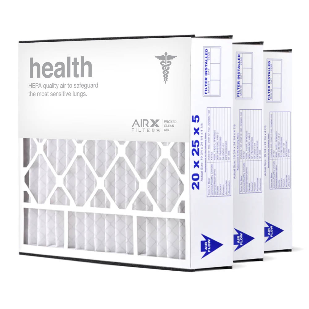 20x25x5 AIRx HEALTH Air Bear 255649-102 Replacement Air Filter - MERV 13, 4-pack