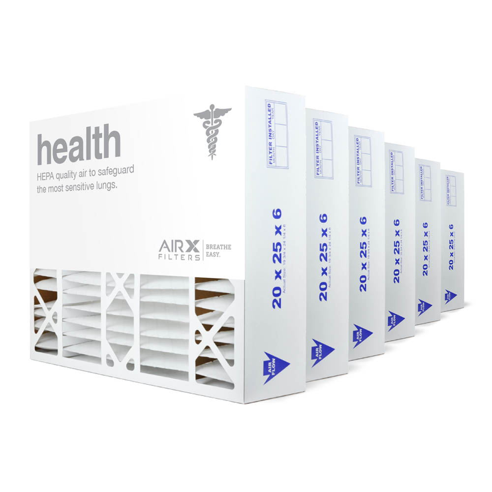 20x25x6 AIRx HEALTH Aprilaire 201 Replacement Air Filter - MERV 13, 3 pack