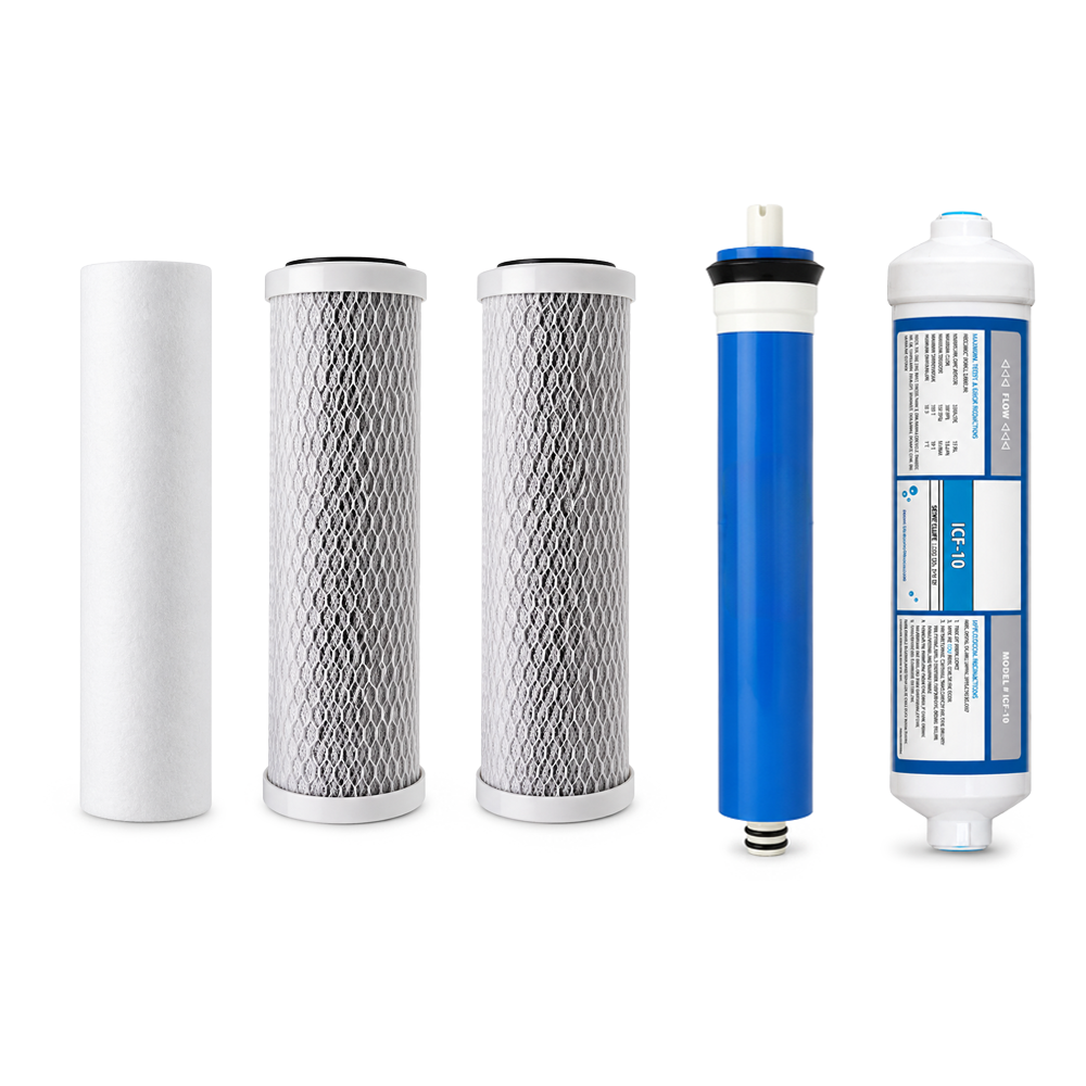 Universal Pre and Post Filter Set for Reverse Osmosis Systems