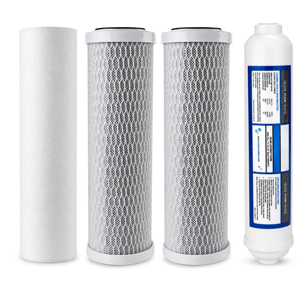 Filter Set With Membrane for Standard 75 GPD RO System With 1/4