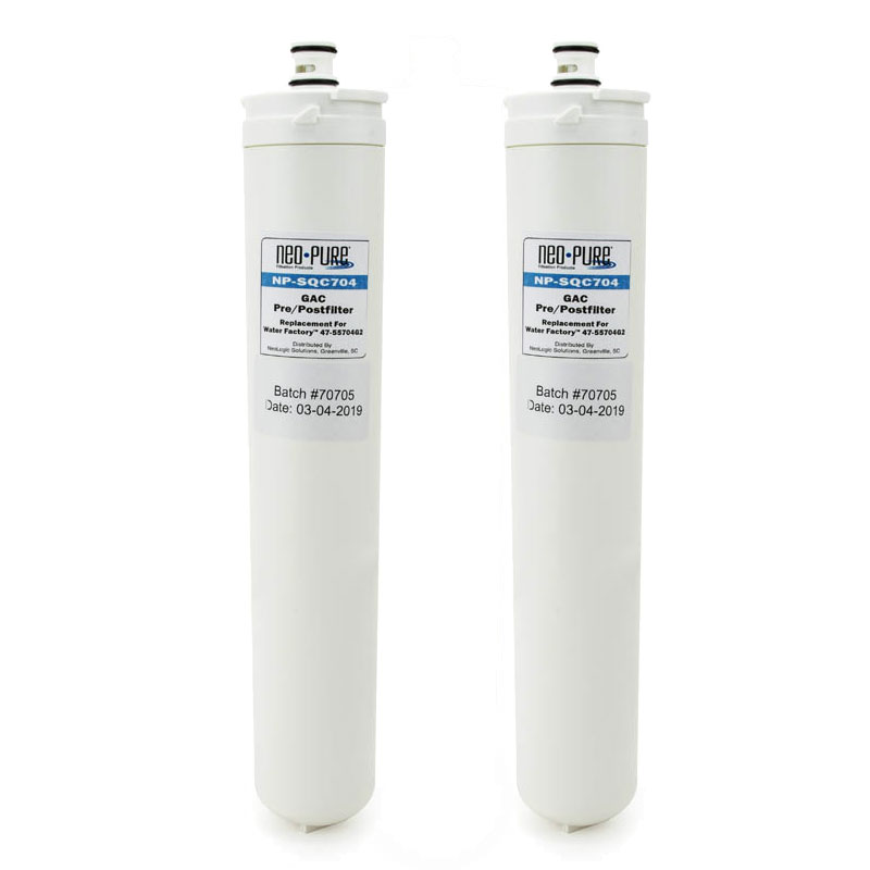 Neo-Pure SQC Compatible GAC Carbon Filter for 47-55704G2, 2-Pack