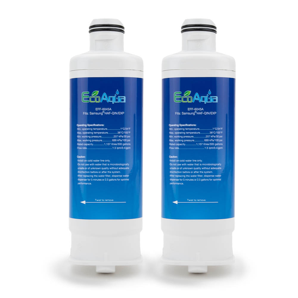 EcoAqua Replacement for Samsung HAF-QIN/EXP (DA97-17376B), 2-Pack