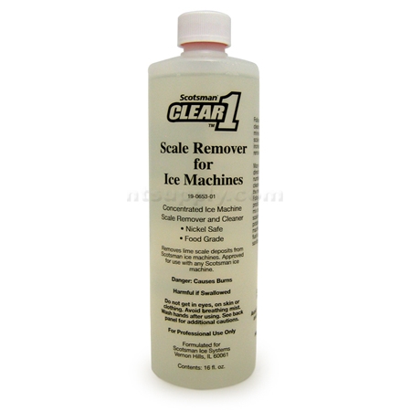 Ice Machine Cleaner/Scale Remover, 16 Oz, Concentrated, Nickel Safe,  Scotsman 19-0653-12