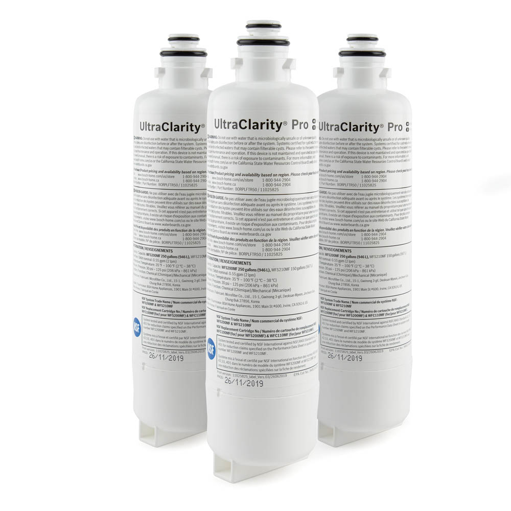 Bosch UltraClarity® Pro BORPLFTR50 Refrigerator Filter, 3-Pack