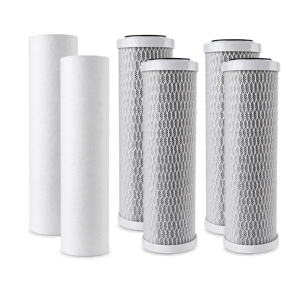 4-Stage Reverse Osmosis Replacement Filter Set - Sediment / Carbon