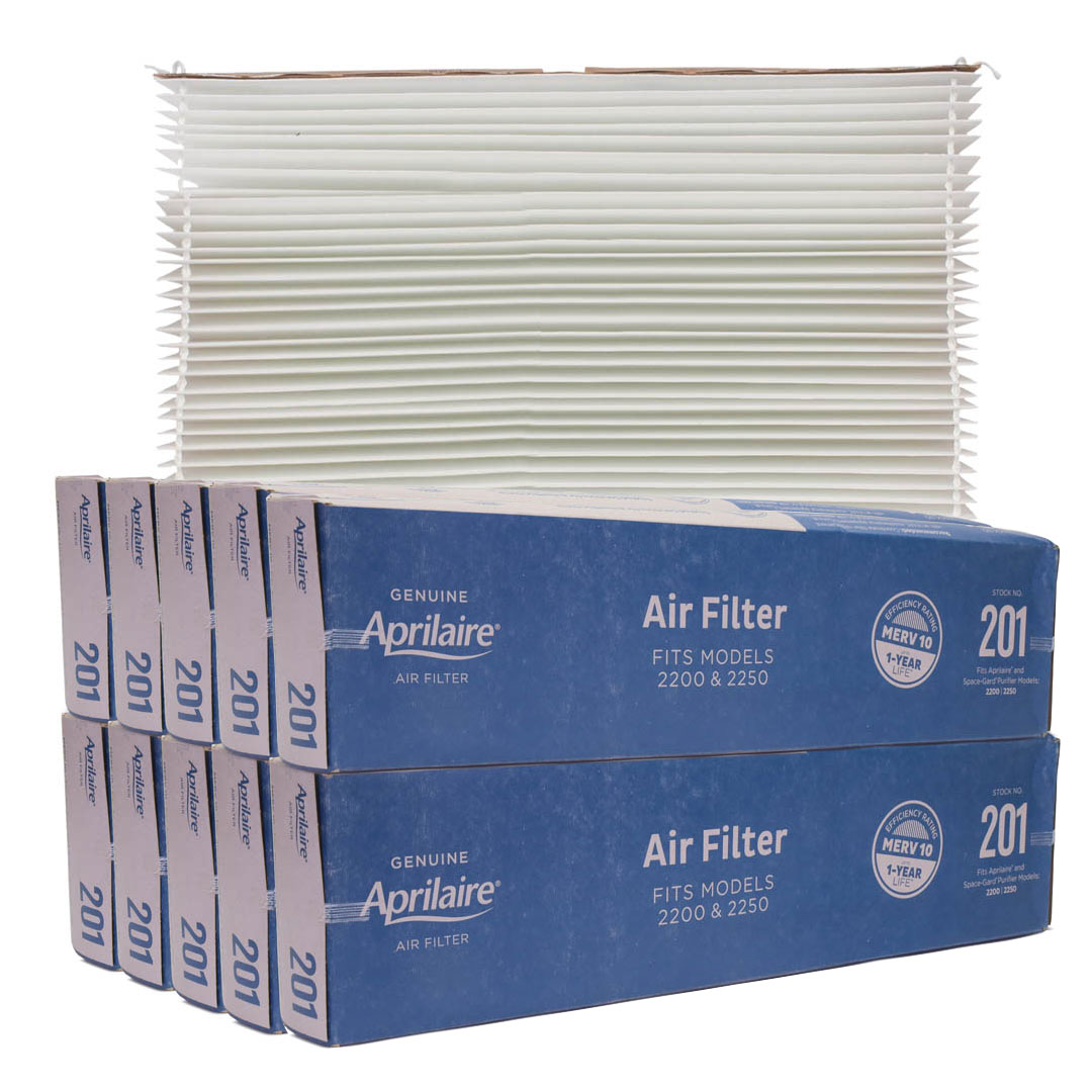 Original Aprilaire #201 Filter For 2200 Air Cleaner, 10-Pack
