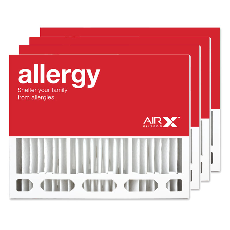 20x25x5 AIRx ALLERGY Goodman / Amana M8-1056 Replacement Air Filter - MERV 11 - 4 pack