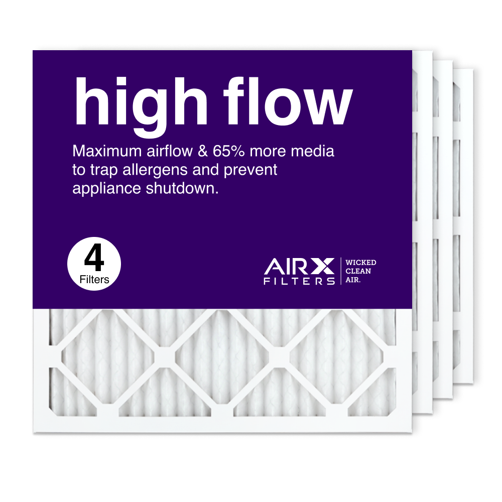 20x20x1 AIRx High Flow Pleated Air Filter
