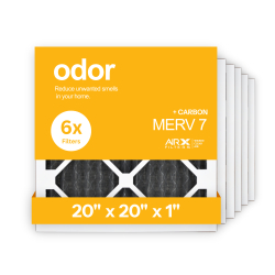 20x20x1 AIRx ODOR Air Filter - Carbon, 6-Pack