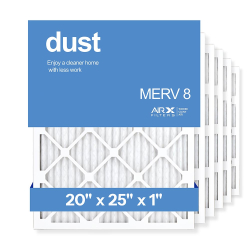 20x25x1 AIRx DUST Air Filter, 6-Pack