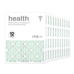 20x25x1 AIRx HEALTH Air Filter, 12-Pack