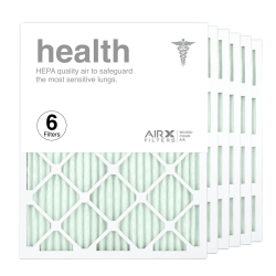 20x25x1 AIRx HEALTH Air Filter, 6-Pack