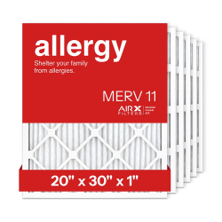 20x30x1 AIRx ALLERGY Air Filter, 6-Pack