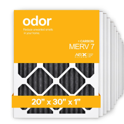 20x30x1 AIRx ODOR Air Filter - Carbon, 12-Pack