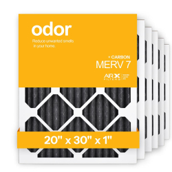 20x30x1 AIRx ODOR Air Filter - Carbon, 6-Pack