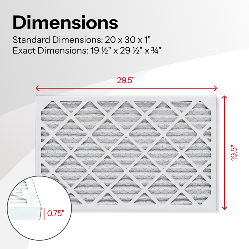 20x30x1 AIRx ALLERGY Air Filter, 4-Pack