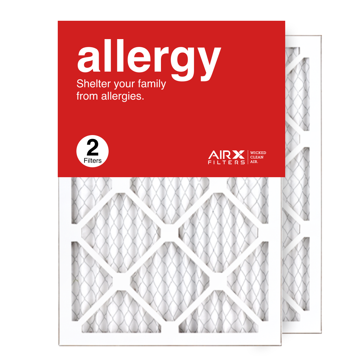 14x20x1 AIRx ALLERGY Air Filter, 2-Pack