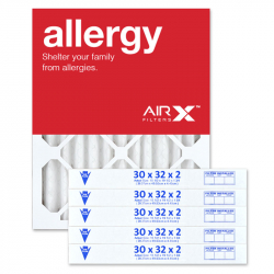 30x32x2 AIRx ALLERGY Air Filter - MERV 11, 6-Pack