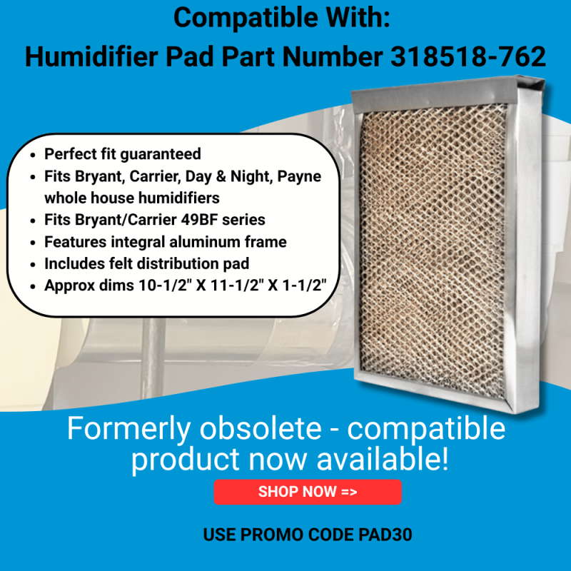 Replacement for Carrier Humidifier Water Panel 318518-762 (with Distributor Tray), 2-Pack
