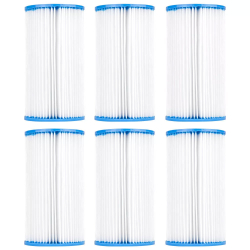 Replacement Pool Filter for Intex A & C, Coleco F-120 - 6 pack